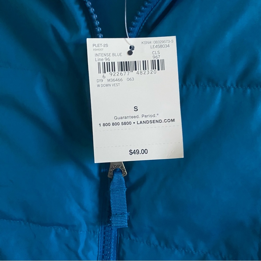 Land's End vest puffer quilted Nwt$49 - Picture 7 of 11